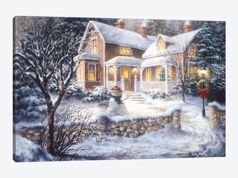 Winter's Welcome by Nicky Boehme 1-piece Art Print