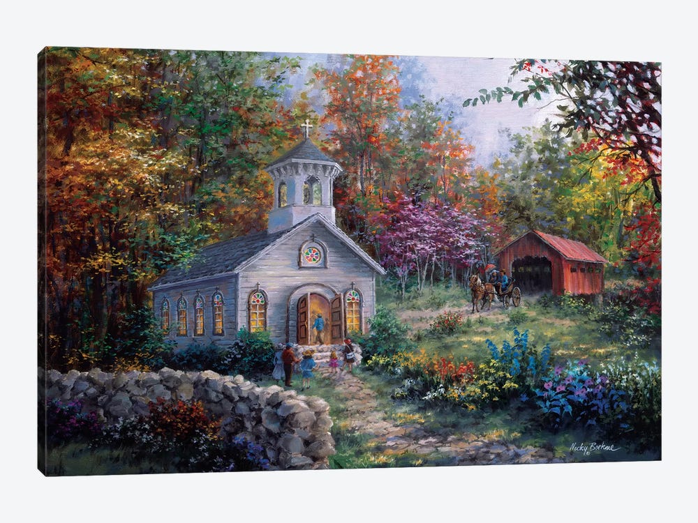 Worship In The Country by Nicky Boehme 1-piece Canvas Art Print