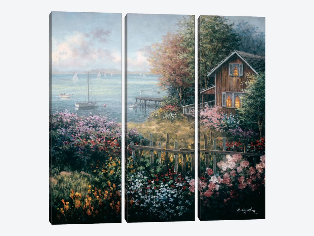 Bay's Domain by Nicky Boehme 3-piece Canvas Art Print