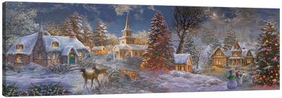 Stillness Of Christmas Canvas Art Print - Panoramic & Horizontal Wall Art