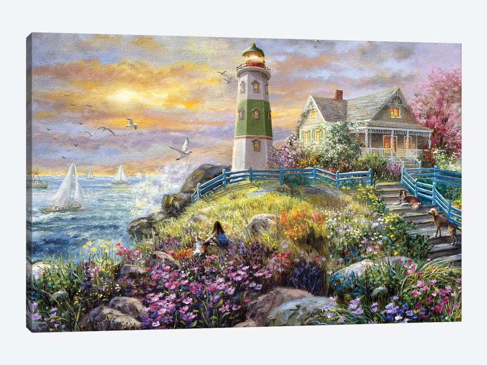 Watching The Sunset by Nicky Boehme 1-piece Canvas Art