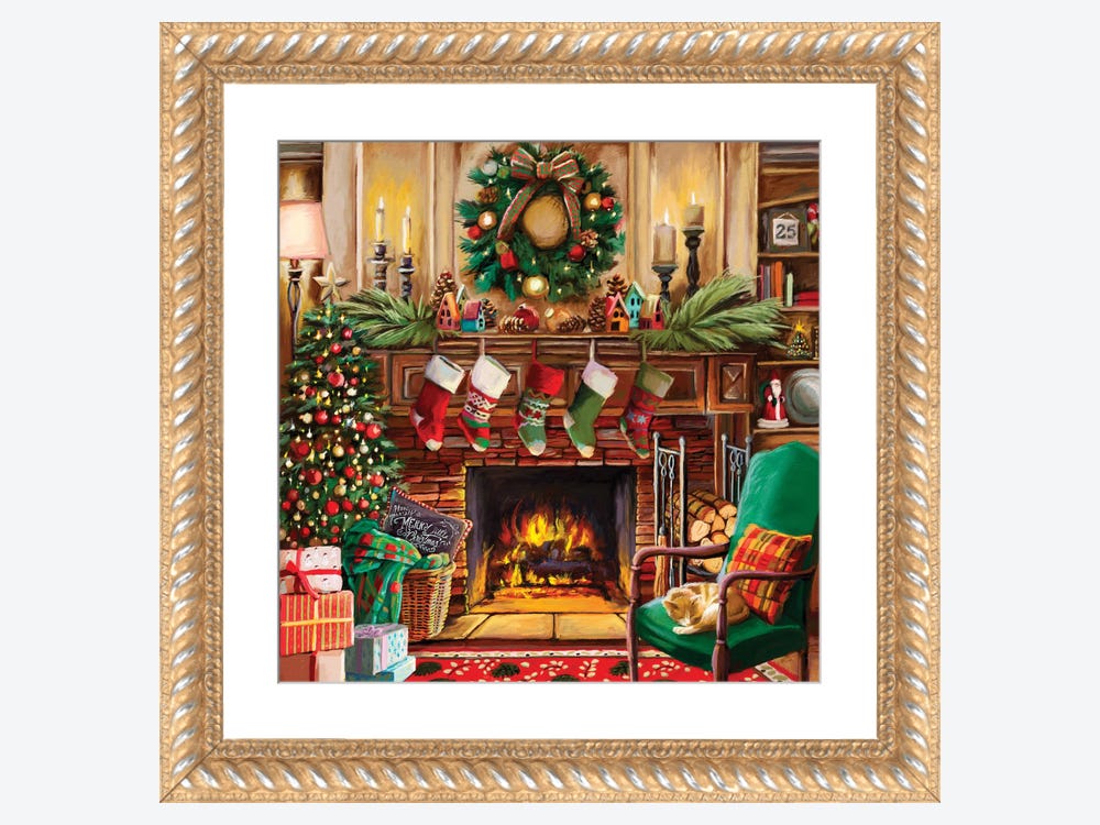 Fireside Christmas Diamond Painting