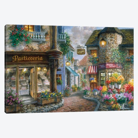 Bello Piazza Canvas Print #BOE19} by Nicky Boehme Canvas Print