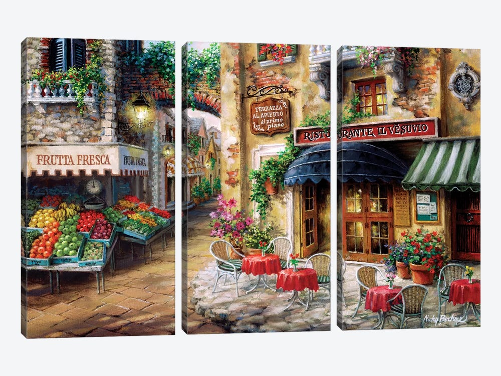 Buon Appetito by Nicky Boehme 3-piece Canvas Print