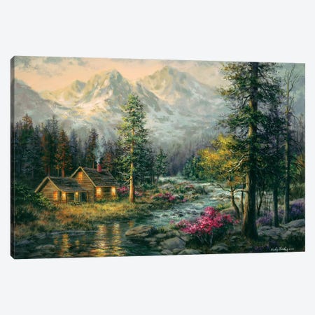 Camper's Cabin Canvas Print #BOE23} by Nicky Boehme Canvas Artwork