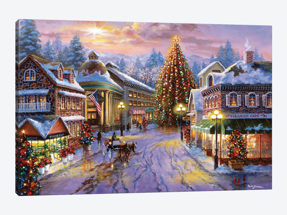 Christmas Eve by Nicky Boehme 1-piece Canvas Wall Art