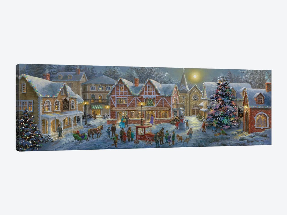 Christmas Village by Nicky Boehme 1-piece Art Print
