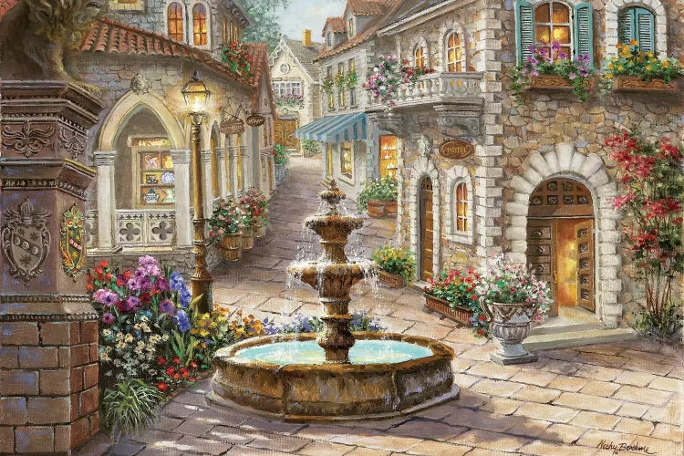 Cobblestone Fountain