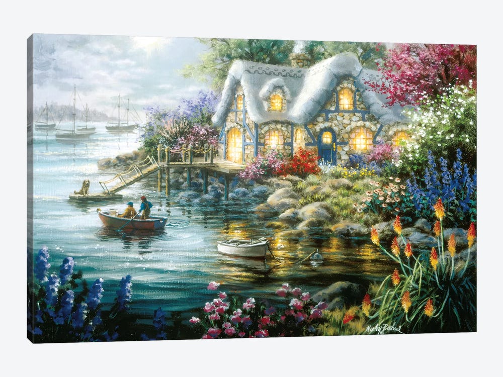 Cottage Cove by Nicky Boehme 1-piece Art Print