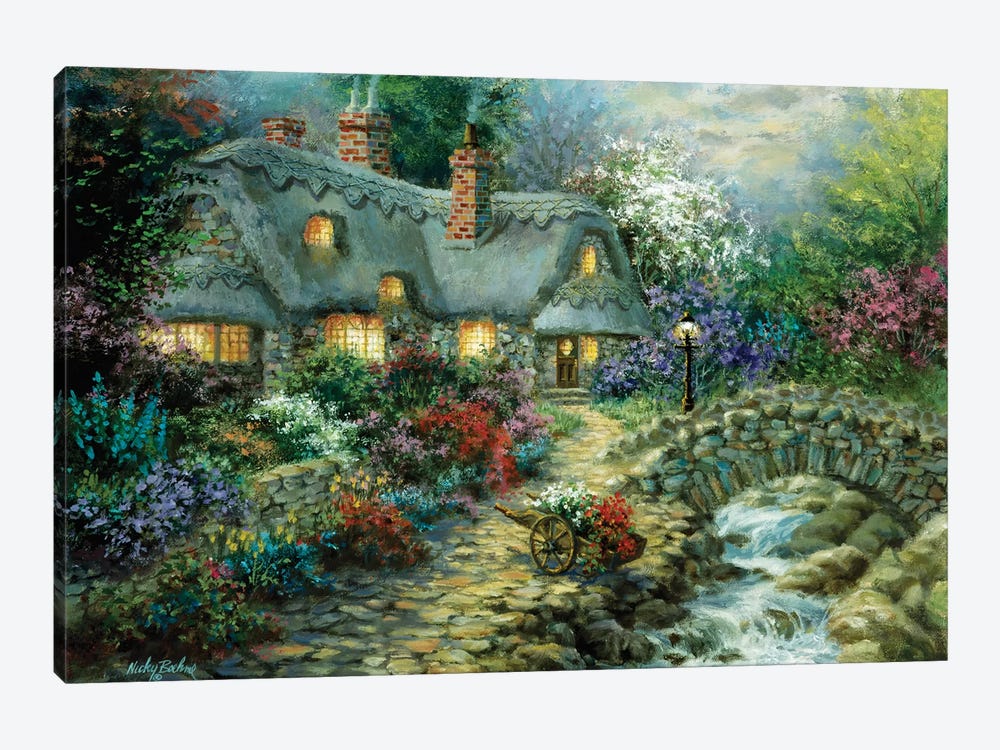 Country Cottage by Nicky Boehme 1-piece Art Print