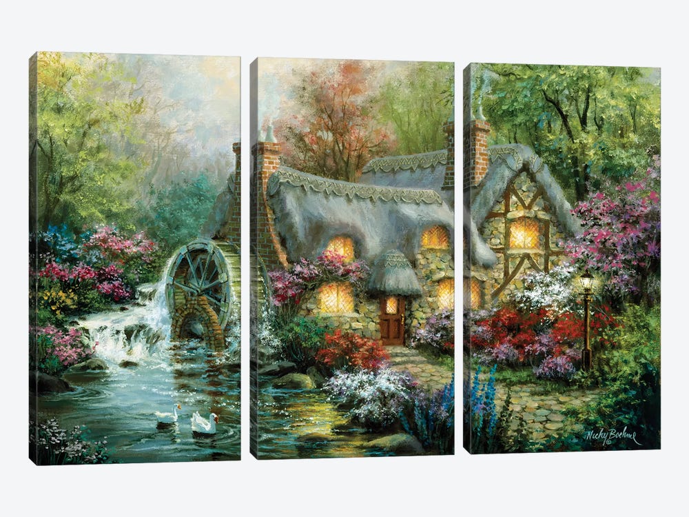 Country Retreat by Nicky Boehme 3-piece Art Print