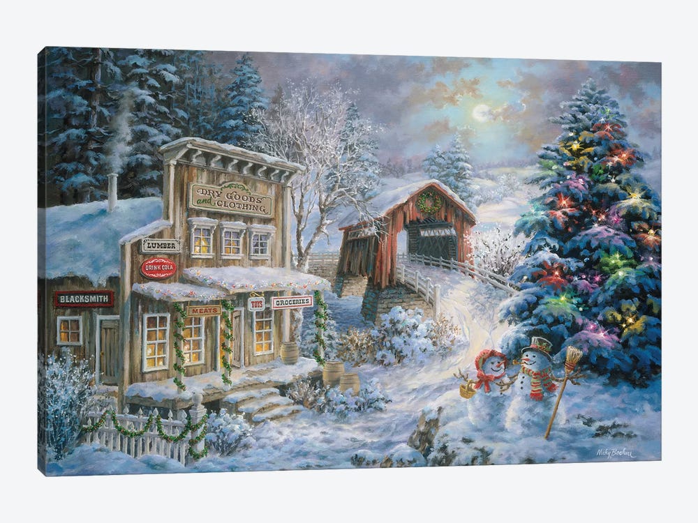 Country Shopping by Nicky Boehme 1-piece Canvas Art
