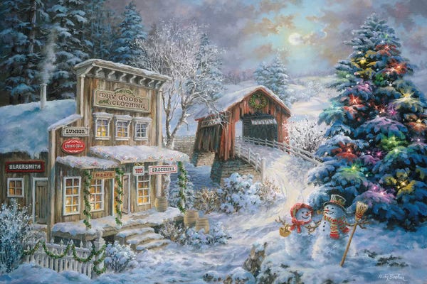 Snowscapes: Country Shopping by Nicky Boehme