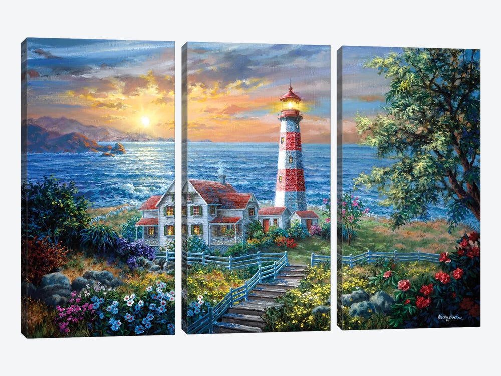 Enchantment by Nicky Boehme 3-piece Canvas Art
