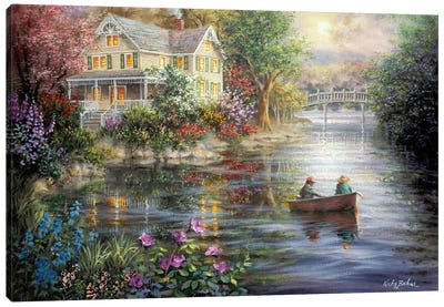 Evening Reflections Canvas Art Print - Nicky Boehme