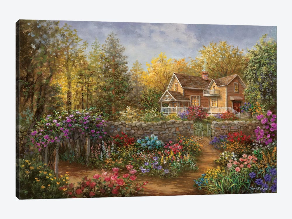 A Pathway Of Color by Nicky Boehme 1-piece Canvas Art Print