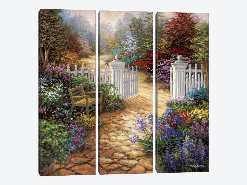 Gateway To Enchantment by Nicky Boehme 3-piece Canvas Art Print