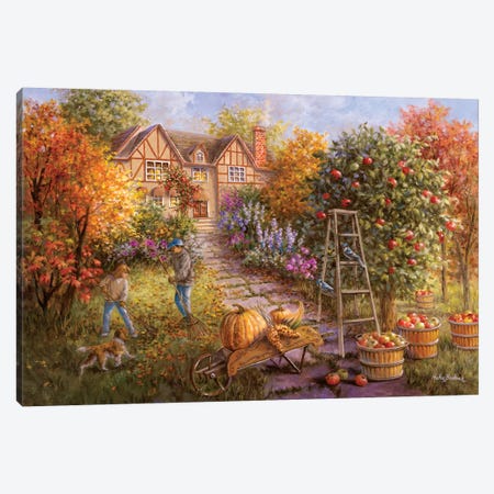 Gathering Fall Canvas Print #BOE63} by Nicky Boehme Canvas Artwork