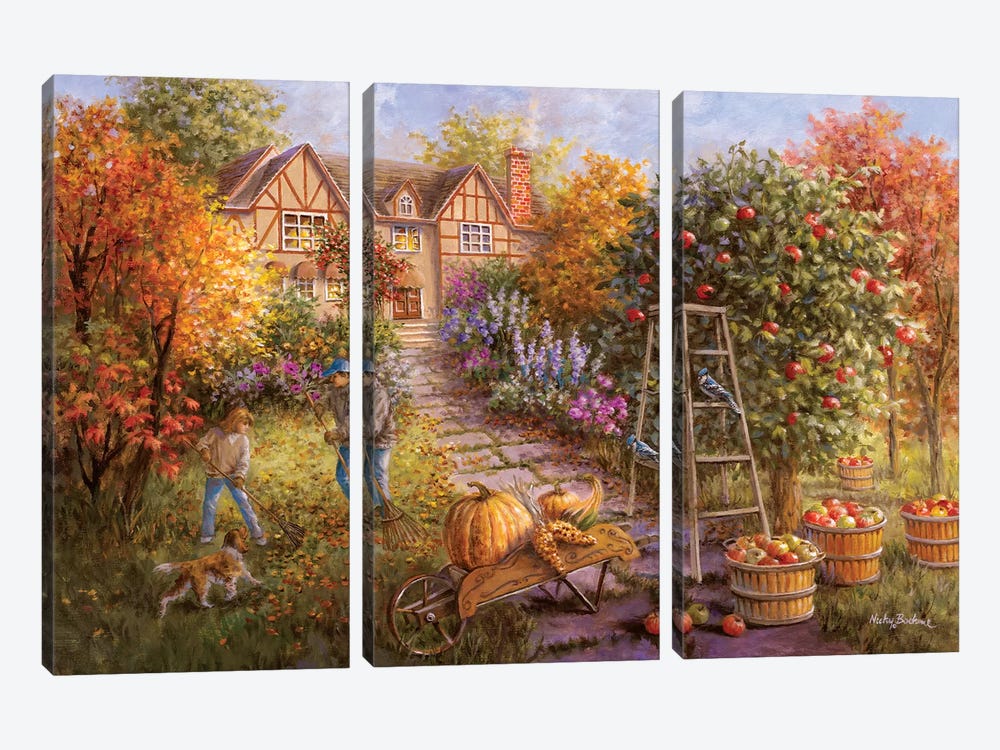 Gathering Fall by Nicky Boehme 3-piece Canvas Artwork
