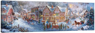 Getting Ready For Christmas Canvas Art Print - Panoramic & Horizontal Wall Art