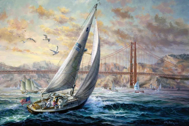 Golden Gate by Nicky Boehme wall art