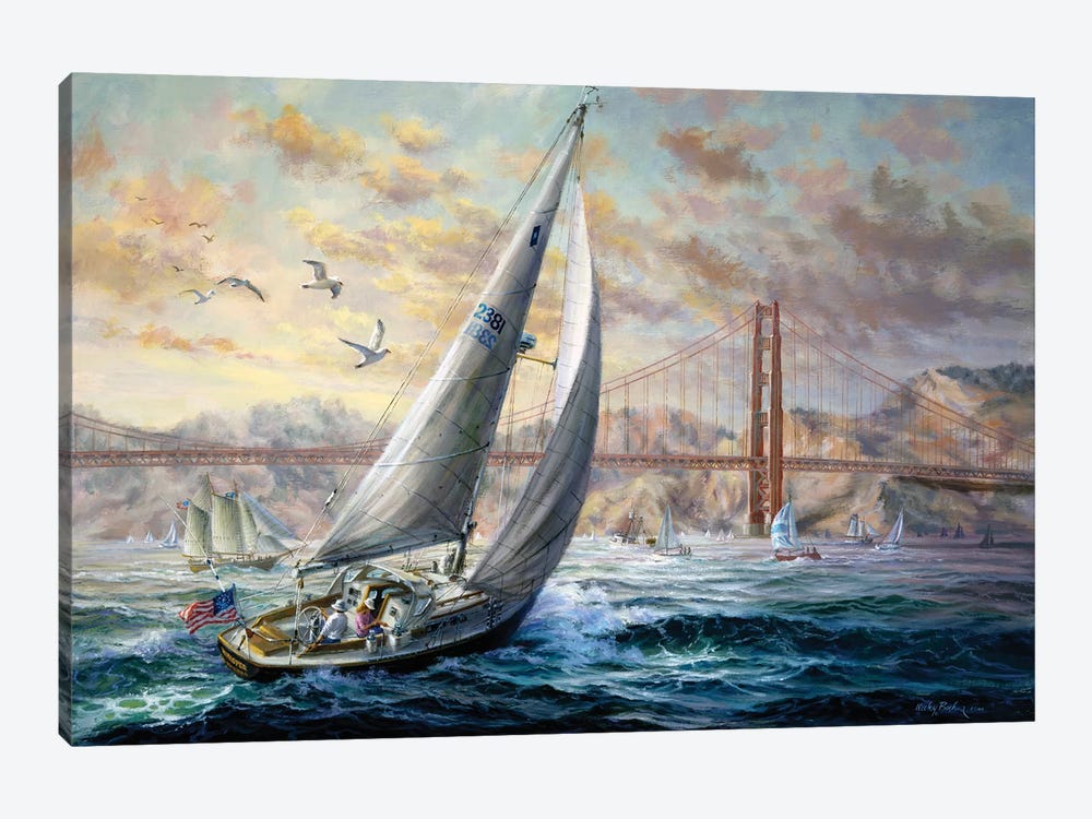 Golden Gate by Nicky Boehme 1-piece Canvas Wall Art