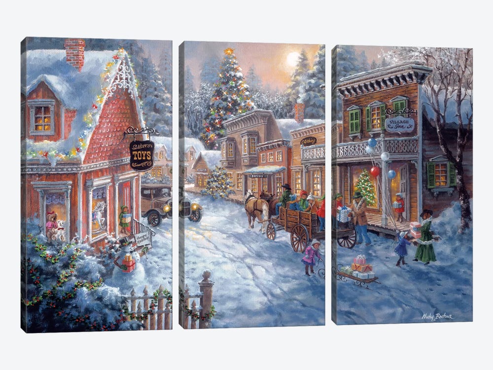 Good Old Days by Nicky Boehme 3-piece Canvas Wall Art