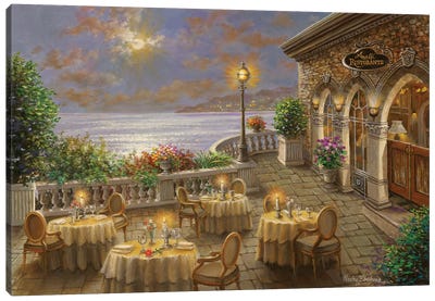 A Romantic Dining Invitation Canvas Art Print