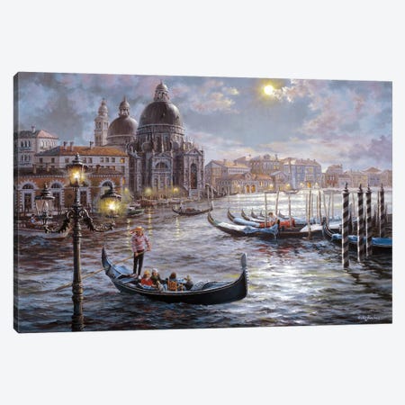Grand Canal Venice Canvas Print #BOE70} by Nicky Boehme Canvas Print
