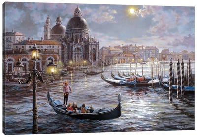 Grand Canal Venice Canvas Art Print - Italy Art