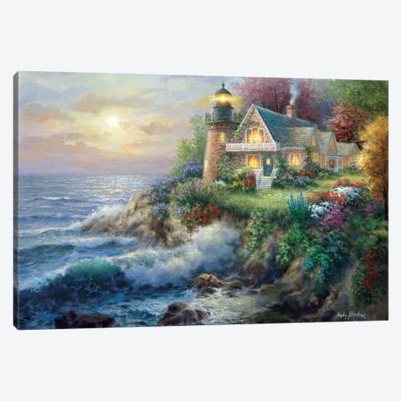 Guardian Of The Sea Canvas Print #BOE73} by Nicky Boehme Canvas Art Print