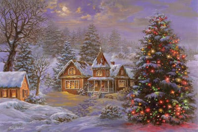 Happy Holidays Art Print by Nicky Boehme | iCanvas