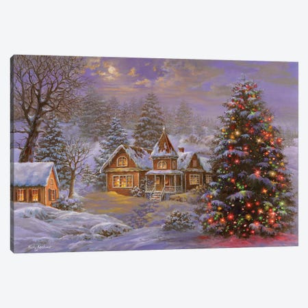 Happy Holidays Canvas Print #BOE77} by Nicky Boehme Canvas Artwork