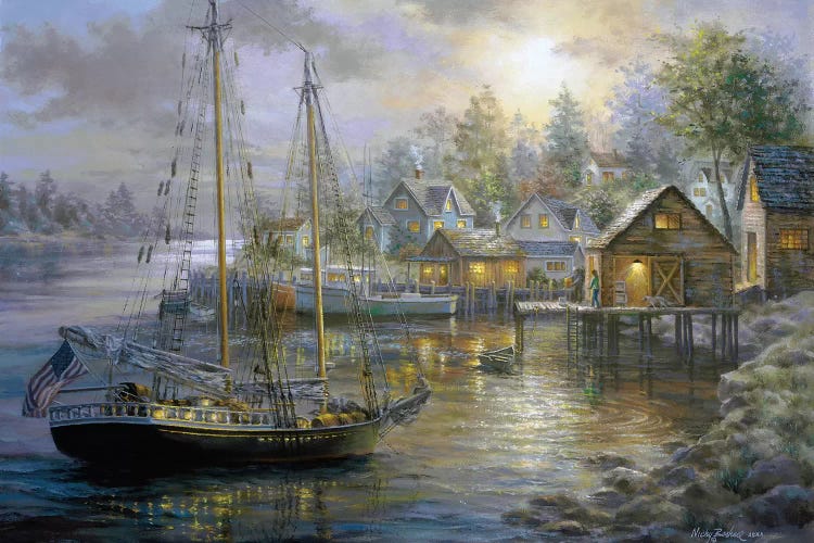 Harbor Town by Nicky Boehme wall art