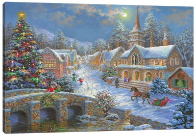 Heaven On Earth II Canvas Art Print - Christmas Scenes