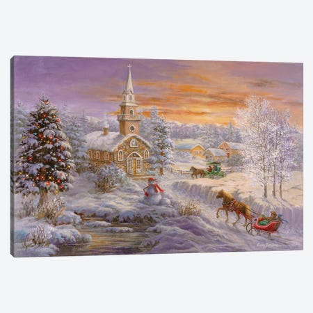 Holiday Worship Canvas Print #BOE87} by Nicky Boehme Canvas Art Print