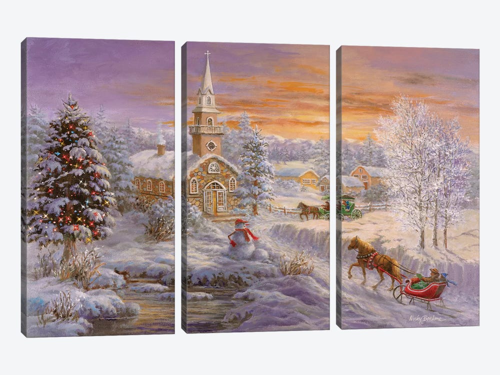 Holiday Worship by Nicky Boehme 3-piece Canvas Art