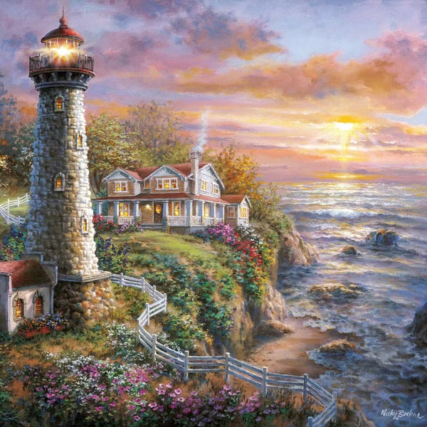 Lighthouses: Lighthouse Haven I by Nicky Boehme