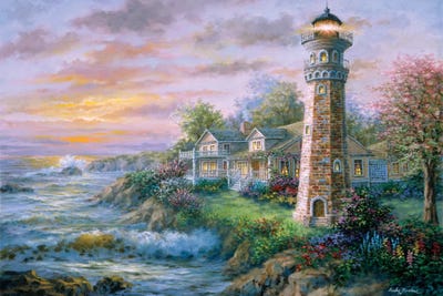 Lighthouse Haven II Canvas Print by Nicky Boehme | iCanvas