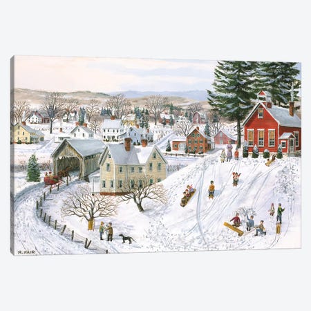 Winter Recess Canvas Print #BOF147} by Bob Fair Canvas Print