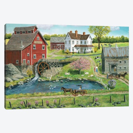 Granger's Mill Canvas Print #BOF59} by Bob Fair Canvas Wall Art
