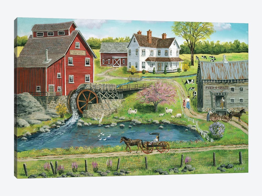 Granger's Mill by Bob Fair 1-piece Canvas Art Print