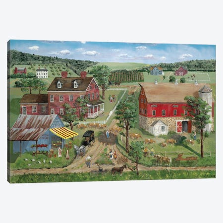 Ma's Farm Stand Canvas Print #BOF81} by Bob Fair Canvas Art Print