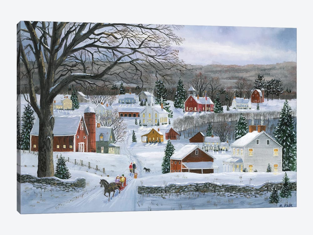 Peaceful Valley Road by Bob Fair 1-piece Canvas Art Print
