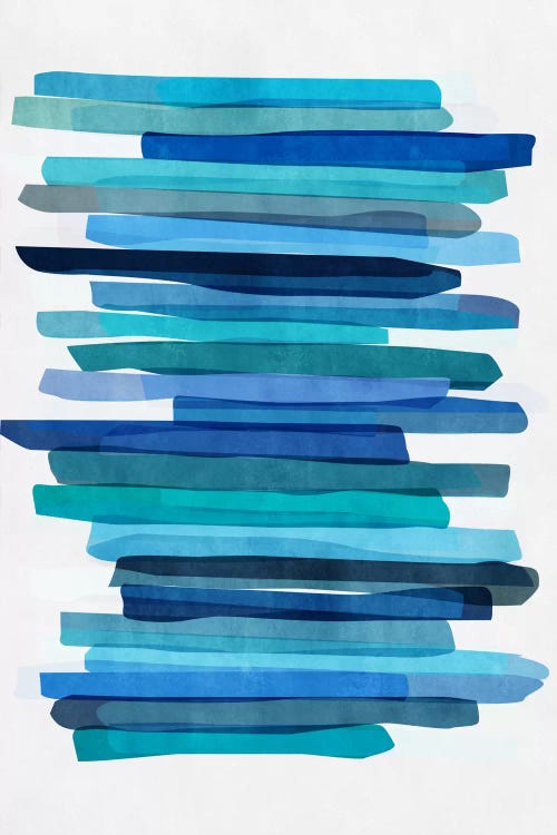 Blue Stripes I by Mareike Böhmer wall art