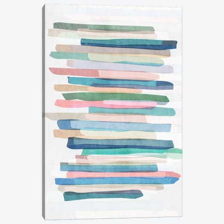 Pastel Stripes I Canvas Print #BOH111} by Mareike Böhmer Canvas Art