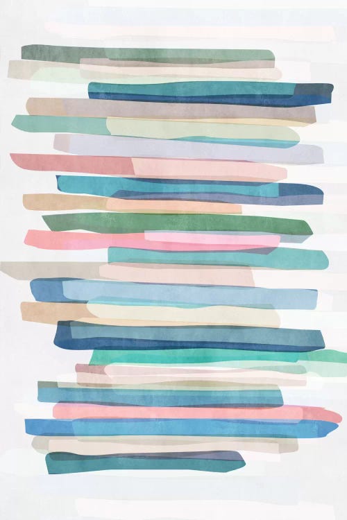 Pastel Stripes I by Mareike Böhmer wall art