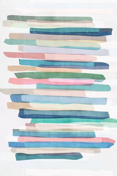 Stripes: Pastel Stripes I by Mareike Böhmer