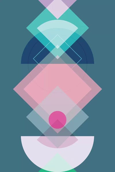 Geometric Play I by Mareike Böhmer framed wall art