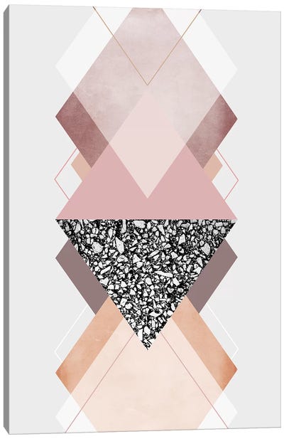 Geometric Textures IX Canvas Art Print - Mareike Böhmer